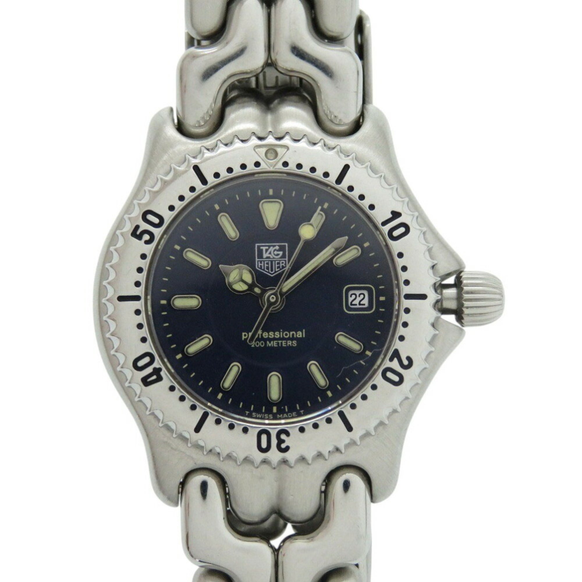 Tag Heuer Cell Wg13172 Ss Navy Silver Quartz Watch 1495tag Heuer